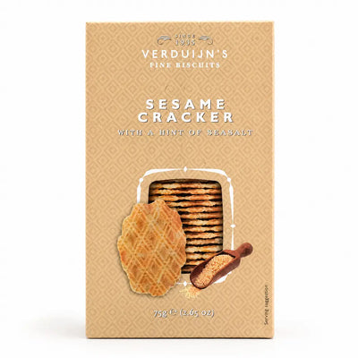 Sesame Cracker Waffles with sesame and sea salt