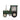 Mantel Clock - Dark Green Tractor