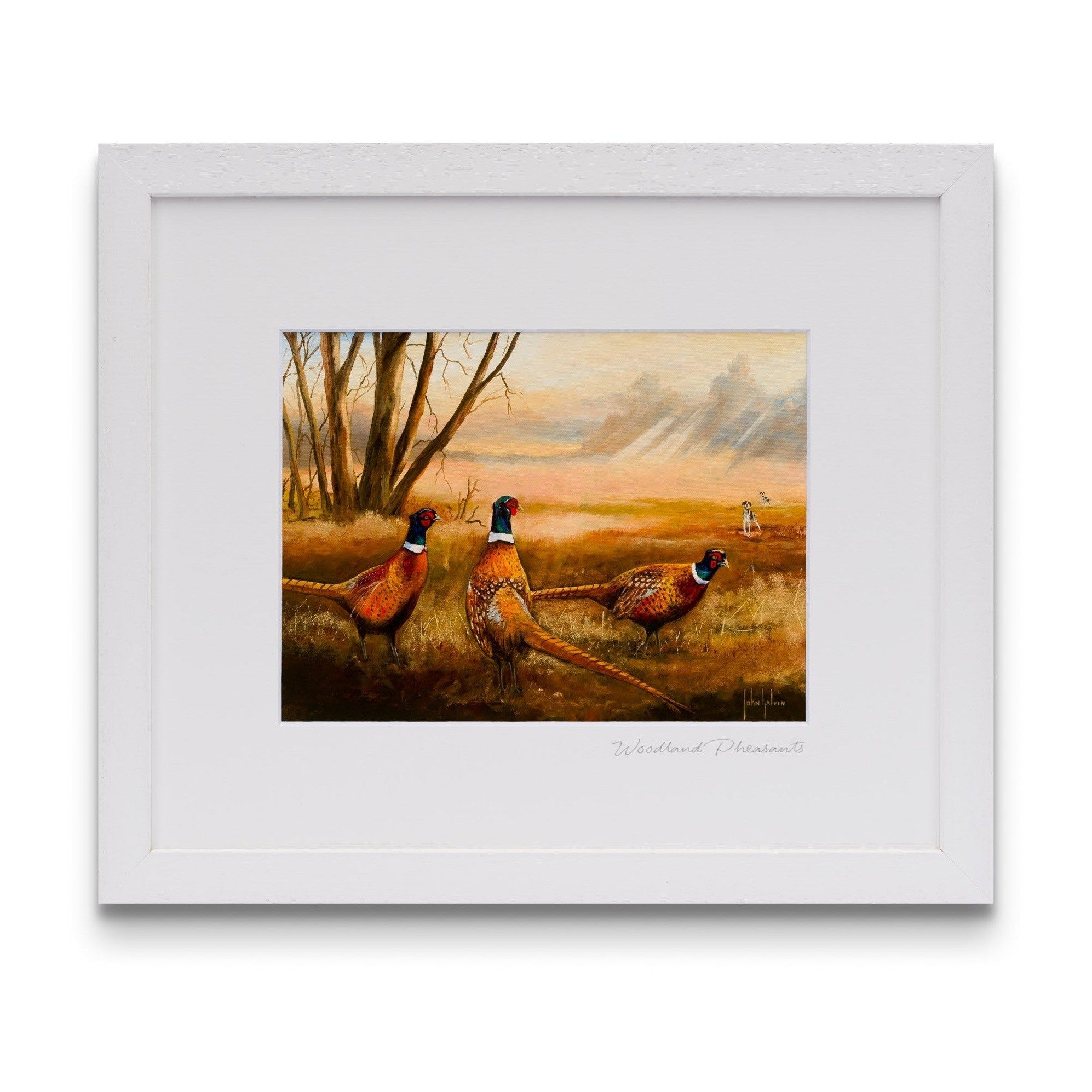 Woodland Pheasants Framed Art (Large)