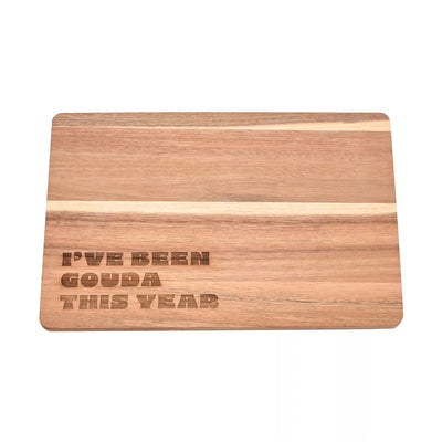 The "I've Been Gouda This Year" Cheese Board
