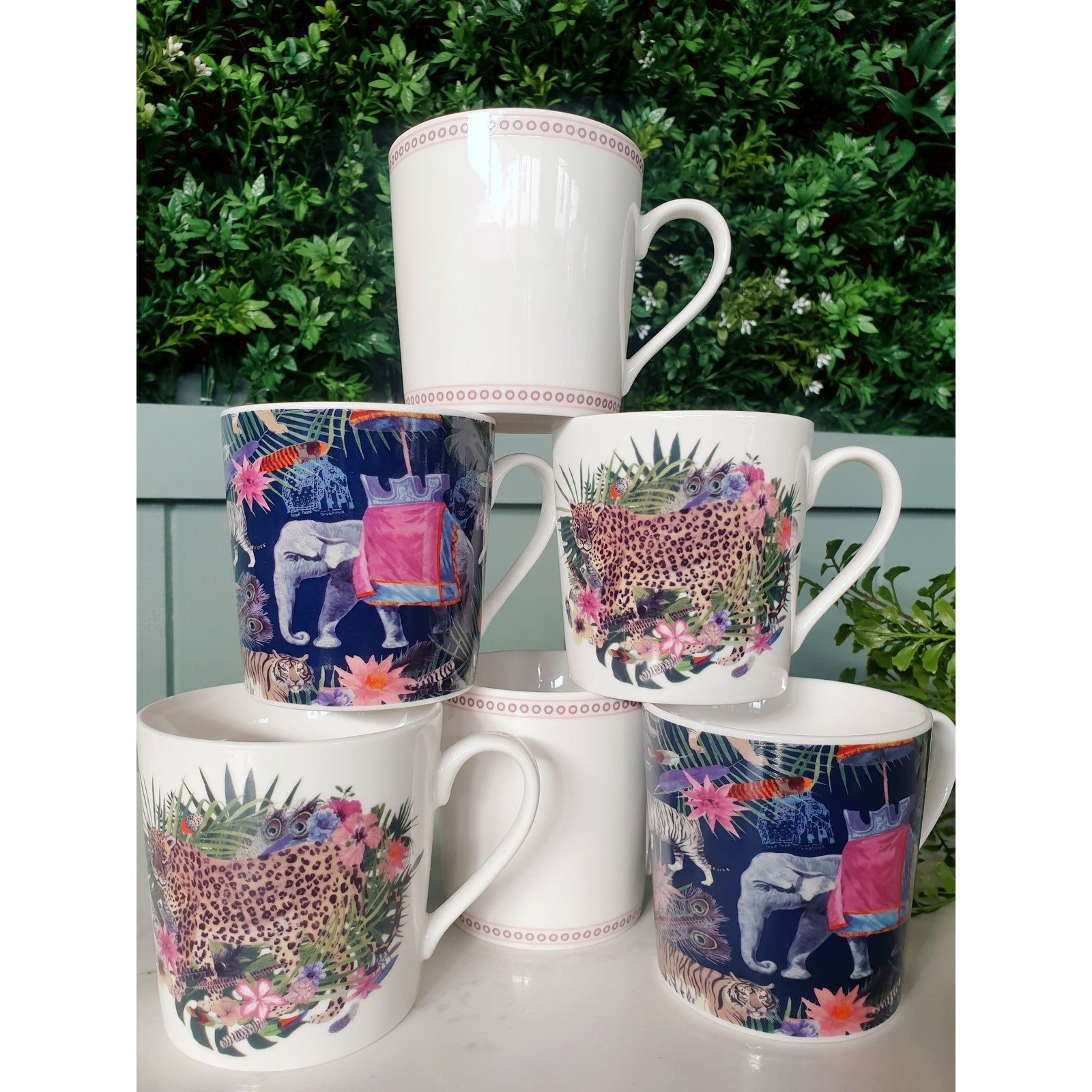 Mindy Brownes Interiors - Jungle Frenzie Cups Set- SHM007